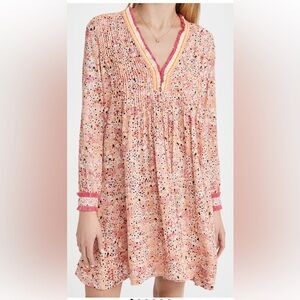 Poupette St Barth long-sleeve mini ola dress